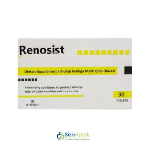 Renosist N30 Tərkibi: Lobya ekstraktı Tozağacı ekstraktı Mərsin ekstraktı Rozmarin Qatırquyruğu Farmakoloji Təsiri: İltihab əleyhinə, diuretik Vahidi: ADET İstehsalcı Ölkə: İTALİYA Təsiredicinin miqdarı : Lobya ekstraktı  78 mq  Tozağacı ekstraktı  70 mq  Mərsin ekstraktı  66 mq  Rozmarin  30 mq  Qatırquyruğu  25 mq  [  Renosist qiymet catdirilma / qiyməti çatdırılma Baku /  aptek onlayn online  ]
