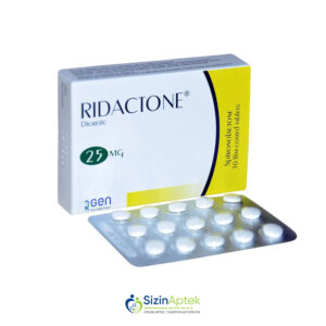 Ridakton 25 mq N30 Tərkibi: Spironolakton Farmakoloji Təsiri: Diuretik Vahidi: TAB İstehsalcı Ölkə: BİRLƏŞMİŞ KRALLIQ Təsiredicinin miqdarı : Spironolakton 25 mq [ Ridakton qiymet catdirilma / qiyməti çatdırılma Baku / aptek onlayn online ]