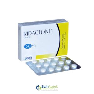 Ridakton 50mq N30 Tərkibi: Spironolakton Farmakoloji Təsiri: Diuretik Vahidi: TAB İstehsalcı Ölkə: BİRLƏŞMİŞ KRALLIQ Təsiredicinin miqdarı : Spironolakton 50mq [ Ridakton qiymet catdirilma / qiyməti çatdırılma Baku / aptek onlayn online ]