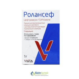 Rolansef 1 q N1 Tərkibi: Seftriakson Farmakoloji Təsiri: Antibakterial Vahidi: ADAT İstehsalcı Ölkə: IND Təsiredicinin miqdarı : Seftriakson  1 q [  Rolansef qiymet catdirilma / qiyməti çatdırılma Baku /  aptek onlayn online  ]
