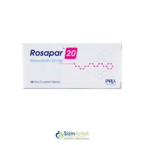 Rosapar 20 mq N30 Tərkibi: Rosuvastatin Farmakoloji Təsiri: Hipolipidemik Vahidi: TAB İstehsalcı Ölkə: HİNDİSTAN Təsiredicinin miqdarı : Rosuvastatin 20 mq [ Rosapar qiymet catdirilma / qiyməti çatdırılma Baku / aptek onlayn online ]