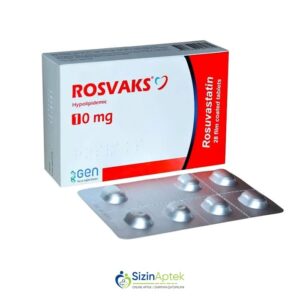 Rosvaks 10 mq N28 Tərkibi: Rosuvastatin Farmakoloji Təsiri: Hipolipidemik Vahidi: TAB İstehsalcı Ölkə: Türkiyə İstehsalcı Firma: Biofarma Təsiredicinin miqdarı : Rosuvastatin 10 mq [ Rosvaks qiymet catdirilma / qiyməti çatdırılma Baku / aptek onlayn online ]