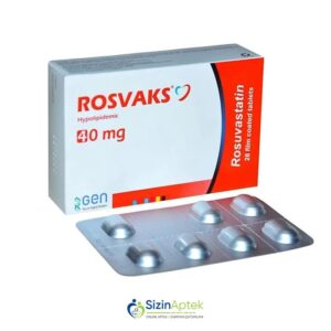 Rosvaks 40 mq N28 Tərkibi: Rosuvastatin Farmakoloji Təsiri: Hipolipidemik Vahidi: TAB İstehsalcı Ölkə: Türkiyə İstehsalcı Firma: Biofarma Təsiredicinin miqdarı : Rosuvastatin 40 mq [ Rosvaks qiymet catdirilma / qiyməti çatdırılma Baku / aptek onlayn online ]