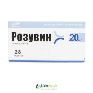 Rozuvin 20 mq N28 Tərkibi: Rosuvastatin Farmakoloji Təsiri: Hipolipidemik Vahidi: TAB İstehsalcı Ölkə: TÜRKİYƏ İstehsalcı Firma: Bilim Təsiredicinin miqdarı : Rosuvastatin 20 mq [ Rozuvin qiymet catdirilma / qiyməti çatdırılma Baku / aptek onlayn online ]
