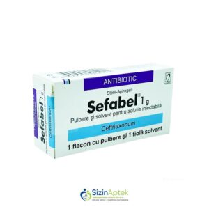 Sefabel 1 q Tərkibi: Seftriakson Farmakoloji Təsiri: Antibakterial Vahidi: AMP İstehsalcı Ölkə: TÜRKİYƏ Təsiredicinin miqdarı : Seftriakson 1 q [ Sefabel qiymet catdirilma / qiyməti çatdırılma Baku / aptek onlayn online ]