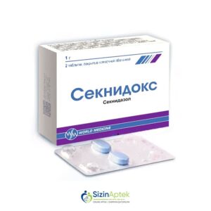Seknidoks N2 Tərkibi: Seknidazol Farmakoloji Təsiri: Bakterisid Vahidi: TAB İstehsalcı Ölkə: TÜRKİYƏ İstehsalcı Firma: World Medicine Təsiredicinin miqdarı : Seknidazol 1 q [ Seknidoks qiymet catdirilma / qiyməti çatdırılma Baku / aptek onlayn online ]