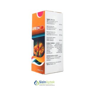 Ufron şərbət 150 ml Tərkibi: Aloe ekstraktı, Qatırquyruğu ekstraktı, Mərcanı ekstraktı, Alma ekstraktı Farmakoloji Təsiri: Diuretik, uroseptik Vahidi: ADET İstehsalcı Ölkə: TÜRKİYƏ [ Ufron qiymet catdirilma / qiyməti çatdırılma Baku / aptek onlayn online ]