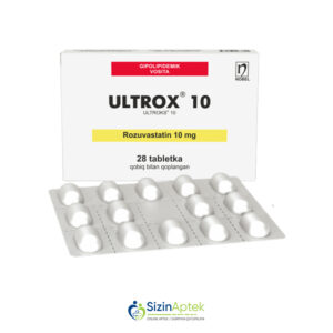 Ultroks 10 mq N28 Tərkibi: Rosuvastatin Farmakoloji Təsiri: Hipolipidemik Vahidi: TAB İstehsalcı Ölkə: TÜRKİYƏ Təsiredicinin miqdarı: Rosuvastatin 10 mq [ Ultroks qiymet catdirilma / qiyməti çatdırılma Baku / aptek onlayn online ]