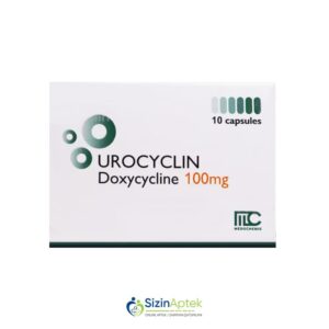 Urosiklin 100 mq N10 Tərkibi: Doksisiklin Farmakoloji Təsiri: Antibiotik Vahidi: KAPS İstehsalcı Ölkə: KİPR İstehsalcı Firma: Medochemie LTD Təsiredicinin miqdarı : Doksisiklin 100 mq [ Urosiklin qiymet catdirilma / qiyməti çatdırılma Baku / aptek onlayn online ]