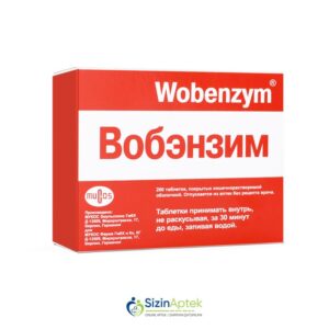 Vobenzim N40 Wobenzym Tərkibi: Pankreatin Amilaza Tripsin Ximotripsin Bromelain Lipaza Papain Rutozid trihidrat Farmakoloji Təsiri: Fermentativ Vahidi: TAB İstehsalcı Ölkə: GER Təsiredicinin miqdarı: Pankreatin  300 TV Amilaza  50 F.İ.P. TV Tripsin  360 F.İ.P. TV Ximotripsin  300 F.İ.P. TV Bromelain  225 F.İ.P. TV Lipaza  34 F.İ.P. TV Papain  90 F.İ.P. TV Rutozid trihidrat  50 mq [  Wobenzym qiymet catdirilma / qiyməti çatdırılma Baku /  aptek onlayn online  ]